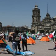 Reubican Plantón en el Zócalo por Cierre de Campaña de Claudia Sheinbaum