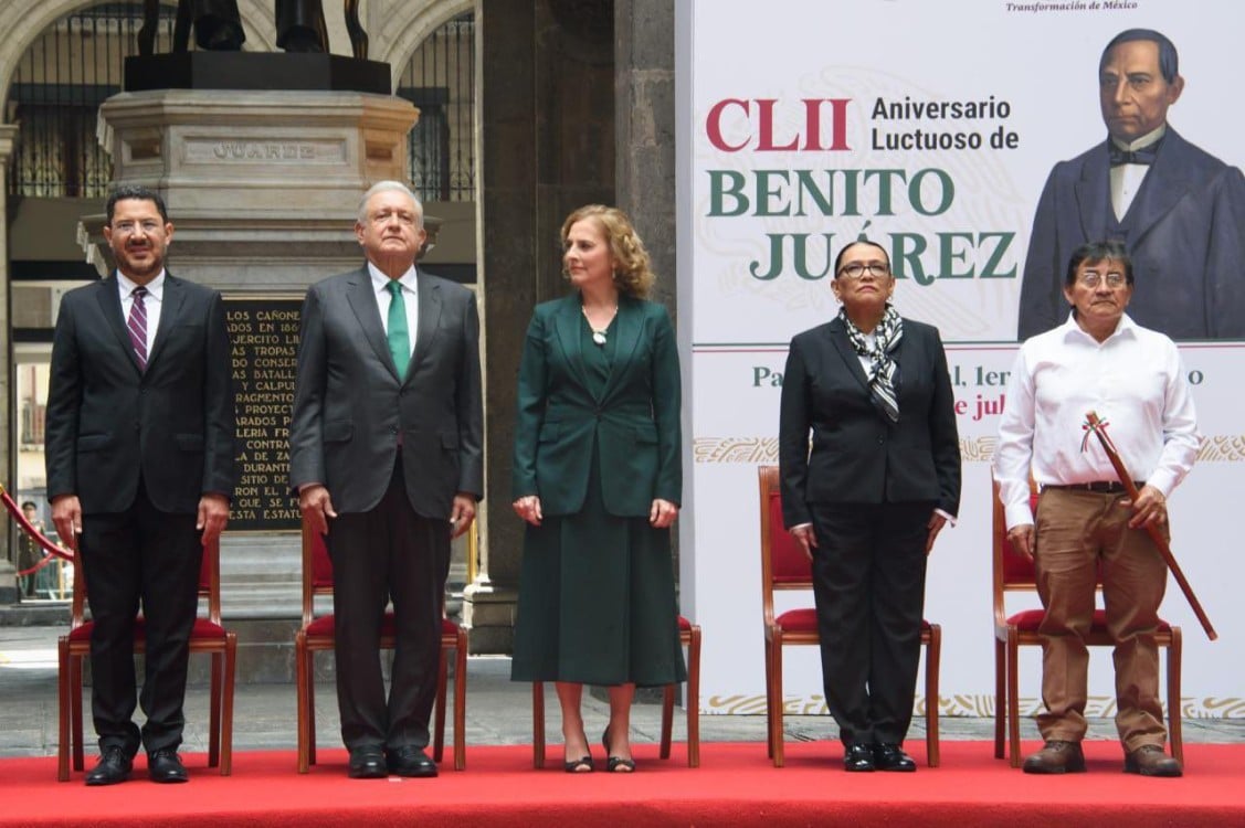 Rosa Icela Rodríguez Destaca el Legado de AMLO en el 152º Aniversario Luctuoso de Benito Juárez