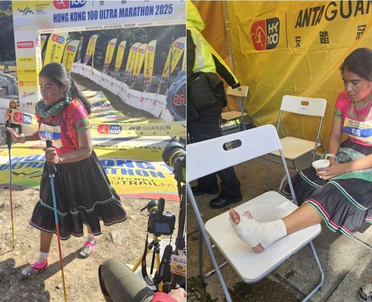 ¡Increíble! Maratonista rarámuri vence al dolor y brilla en el Ultramaratón de Hong Kong 2025