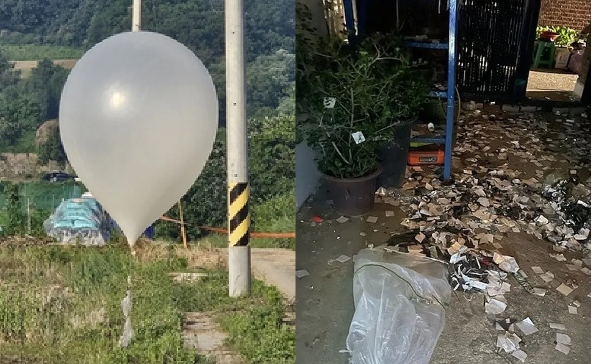 Seúl recibió 5000 globos con basura proveniente del Norte