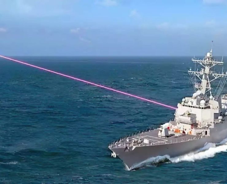 EU tiene un barco con cañón laser que parece de película