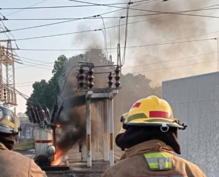 Explosión en subestación